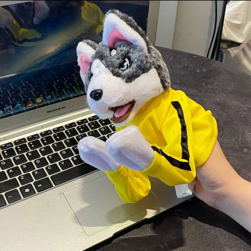 Kung Fu Husky Gloves Plush Toy