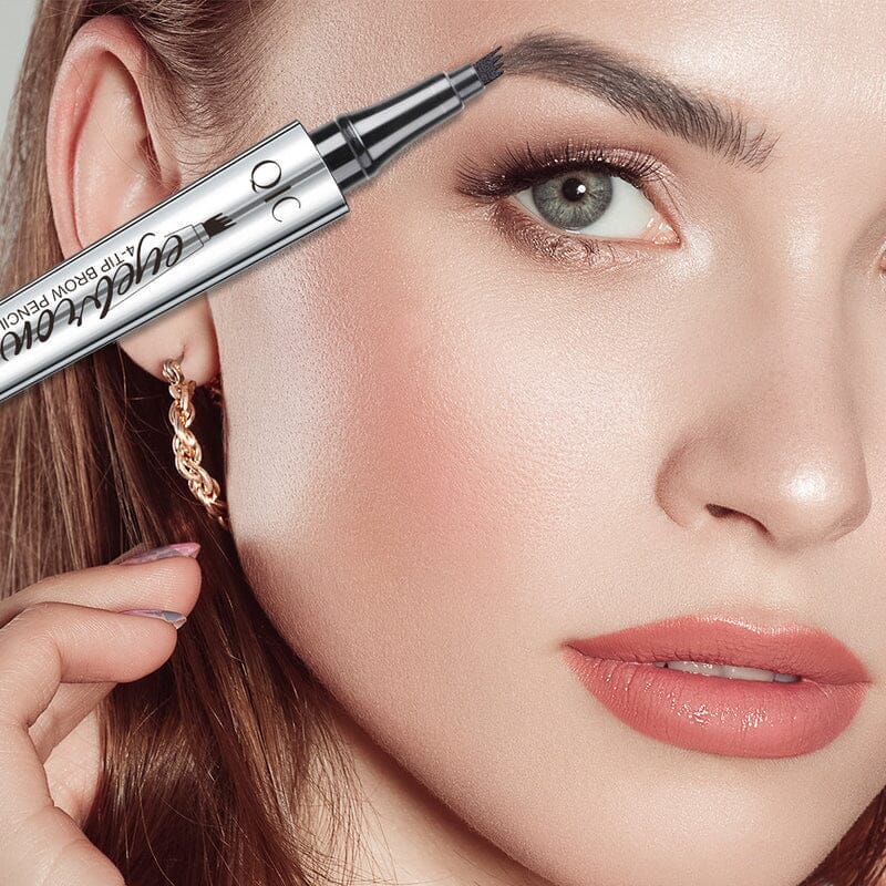 3D Waterproof  Microblading Eyebrow Pen with 4 Fork Tip