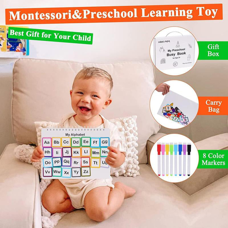 Montessori Preschool Learning Book Busy Book for Toddlers