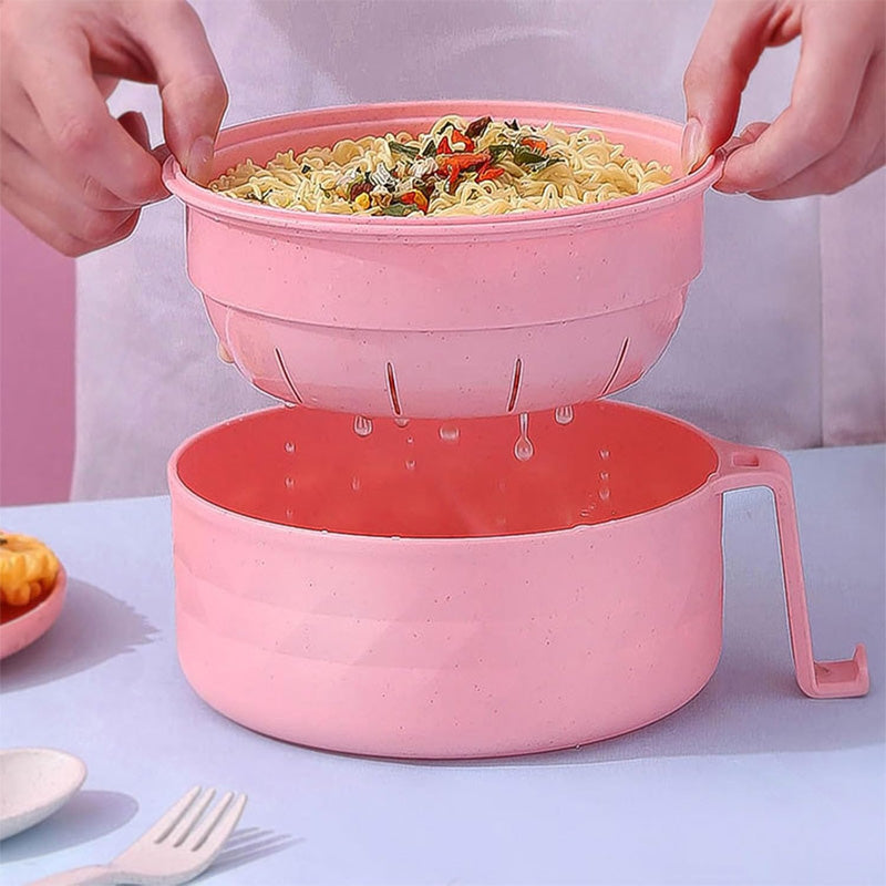 1200ml Microwave Ramen Bowls with with Strainer