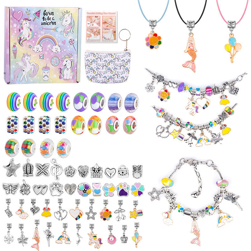 68pcs Charm Bracelet Making Kit for Girls