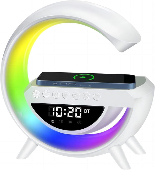 G-shaped Led Night Light Wireless Bluetooth Speaker Alarm Clock