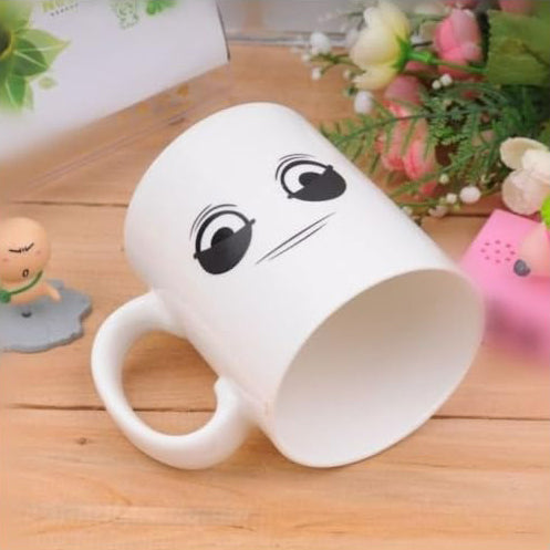 Wake-Up Eyes Magic Heat Sensitive Color Changing Ceramic Coffee Mug