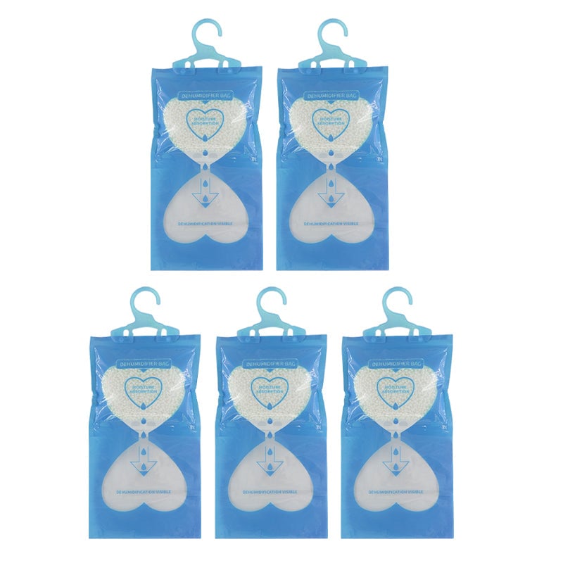 Hanging Interior Wardrobe Dehumidifier, Hanging Moisture Absorber Bags
