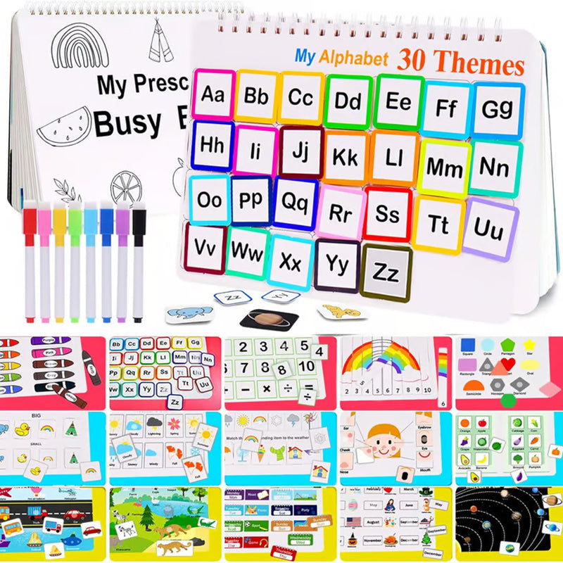 Montessori Preschool Learning Book Busy Book for Toddlers