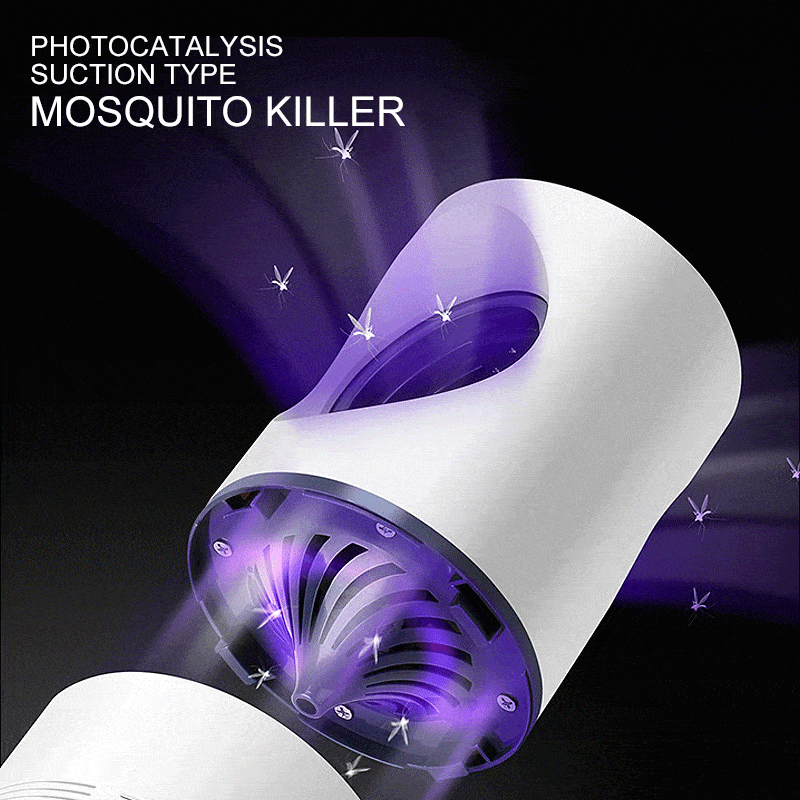 USB Photocatalytic Mosquito Killer UV Lamp, Fly Bug Insect Trap Pest Killer Light