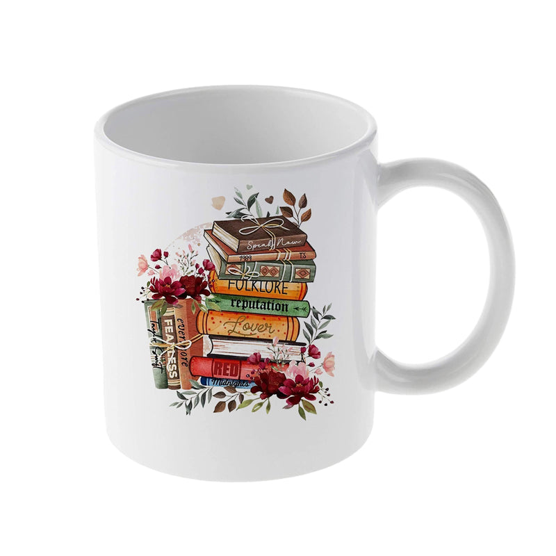 Floral Music Album Swiftea Mug