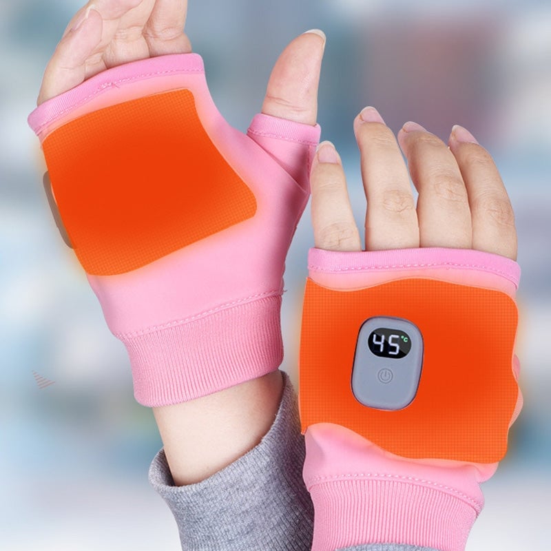 USB Rechargeable Heated Fingerless Gloves