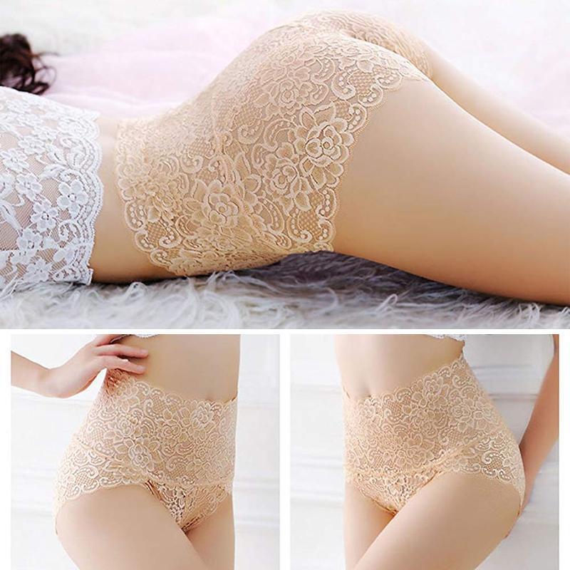 Women's Lace Breathable Seamless High Waist Panties