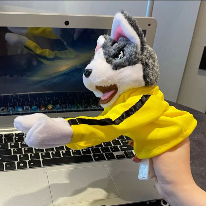 Kung Fu Husky Gloves Plush Toy