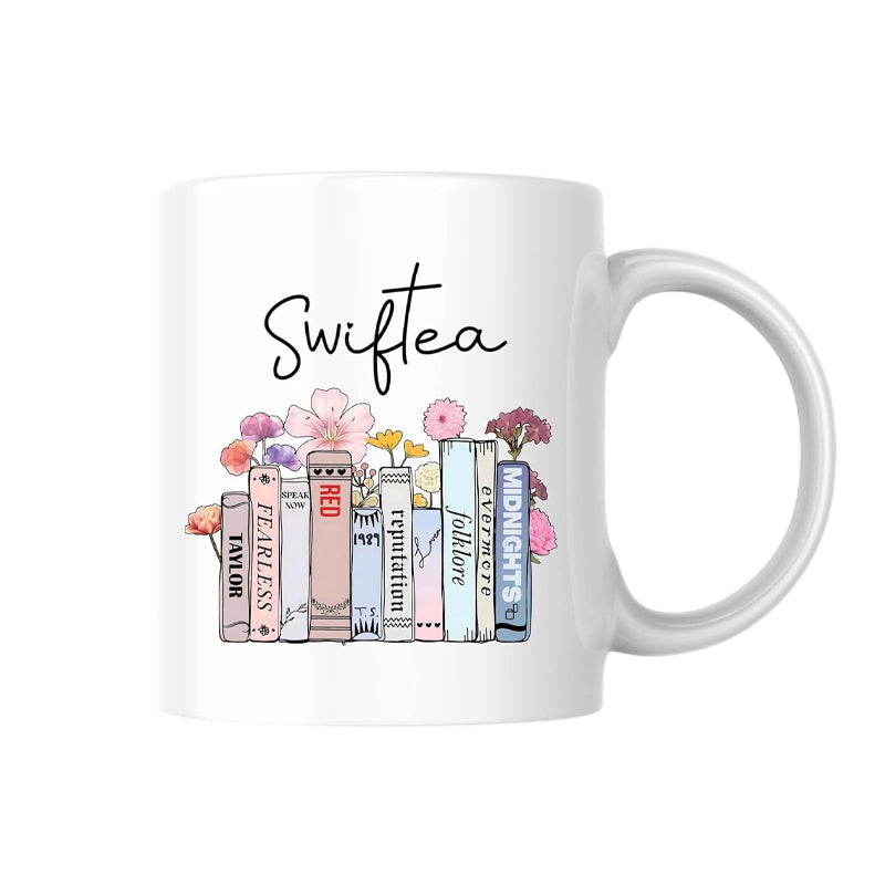 Floral Music Album Swiftea Mug