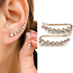 Flashing Seven Star Diamond Stud Earrings