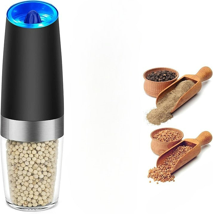 Automatic Electric Gravity Induction Salt and Pepper Grinder