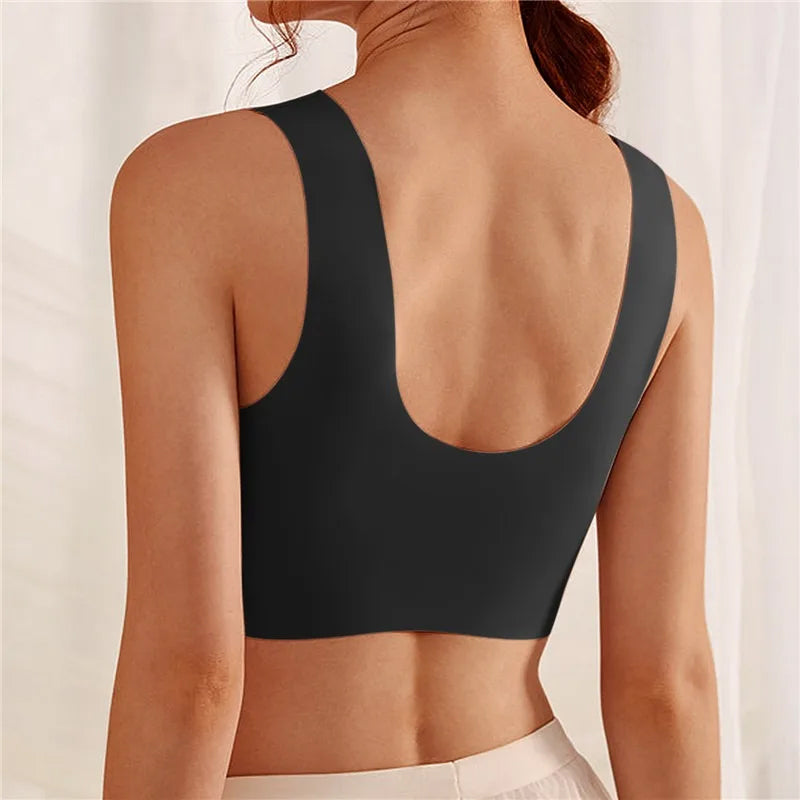 Wireless Elastic Straps Seamless Bralette