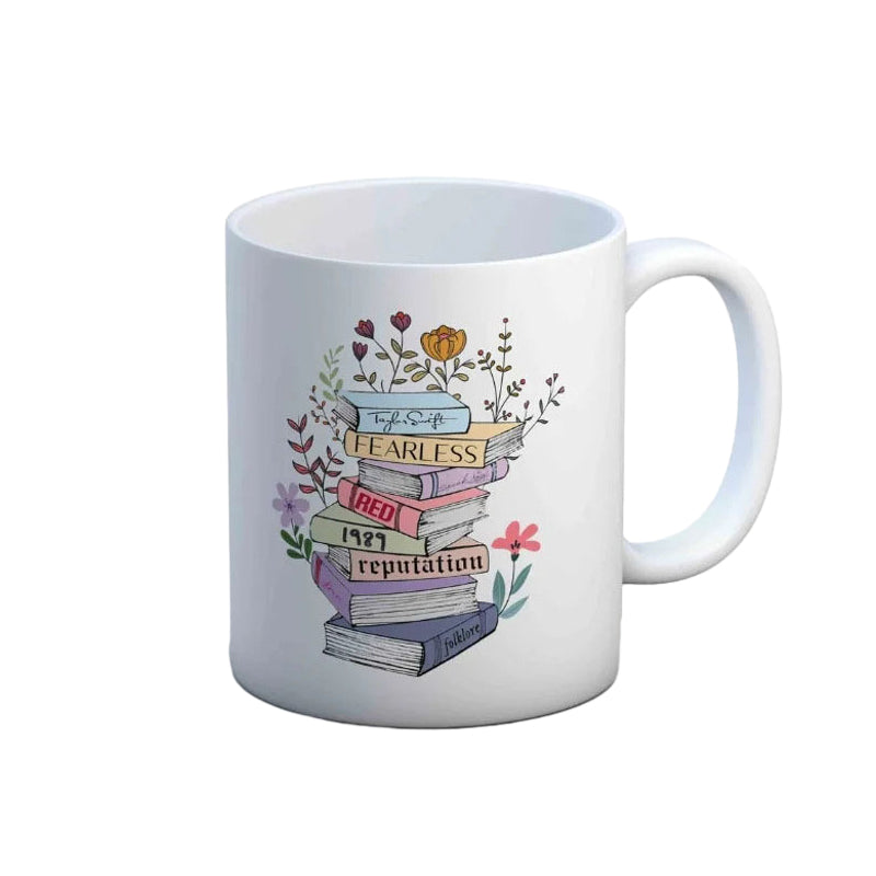 Floral Music Album Swiftea Mug