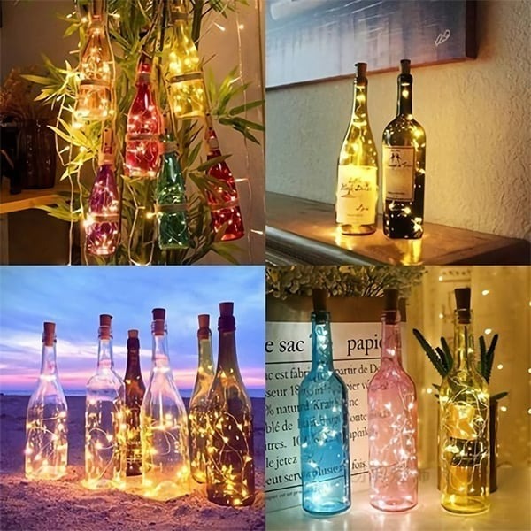 Led Bottle Light Cork Night Light DIY Decor