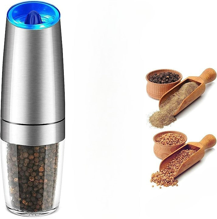 Automatic Electric Gravity Induction Salt and Pepper Grinder