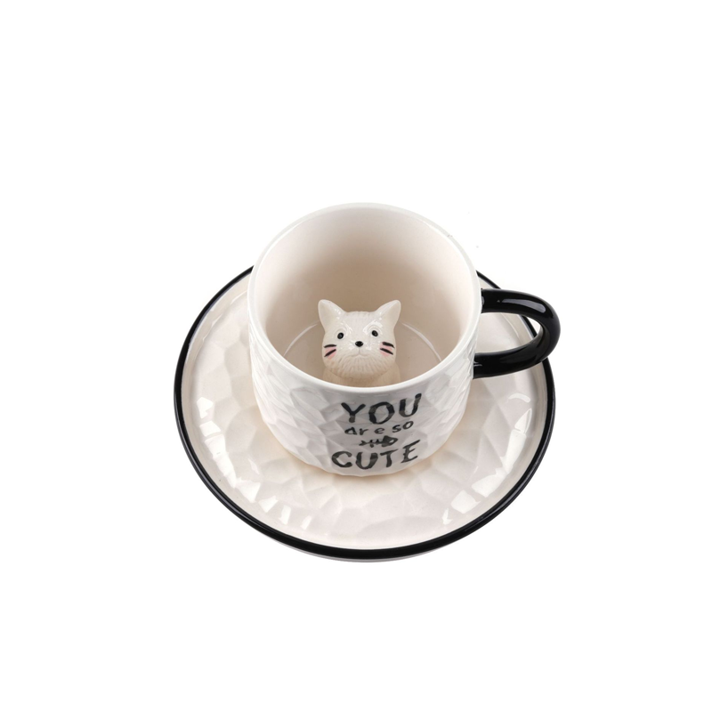 3D Cat Coffee Mug