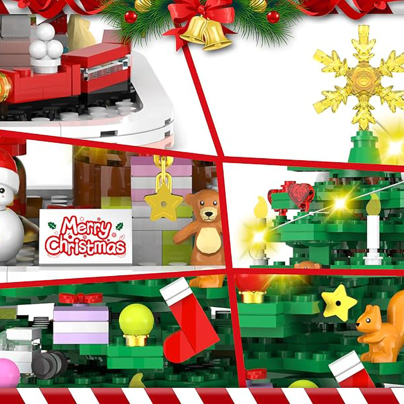 24 Days Countdown Advent Calendar, Christmas Tree Building Toy Set