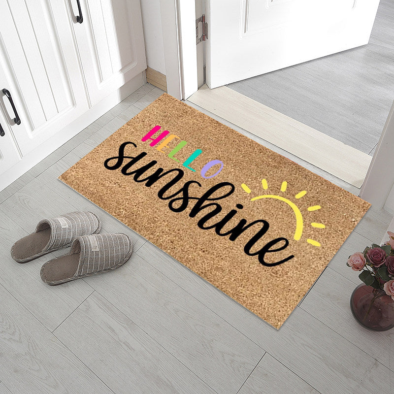 Welcome Decorative Doormat, Anti Slip Floor Mats for Entryway