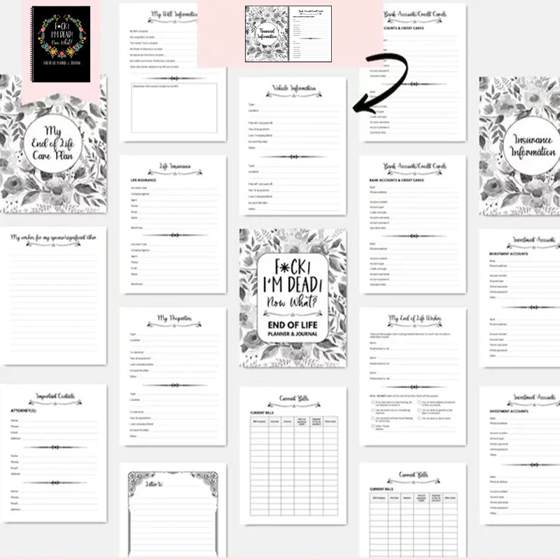 I'm Dead, End Of Life Planner Organizer Notebook