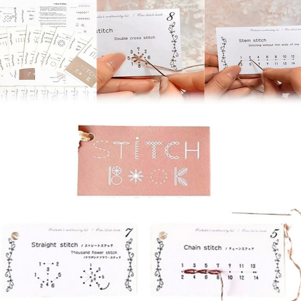 DIY Creative Mini Sewing Book Card Set