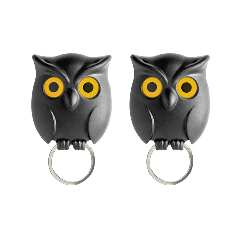 🦉The Key Guard is a Reliable Owl - Cute Night Owl Key Holder with Auto Open Close Eyes