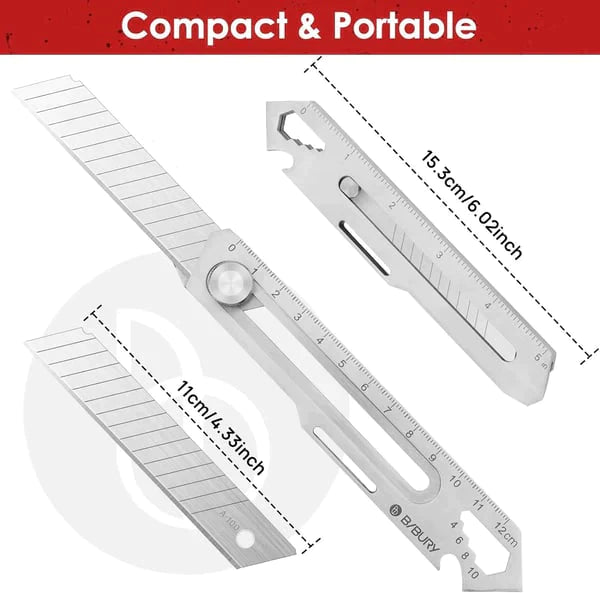 6 in 1 All-Purpose Portable Stainless Steel Utility Knife