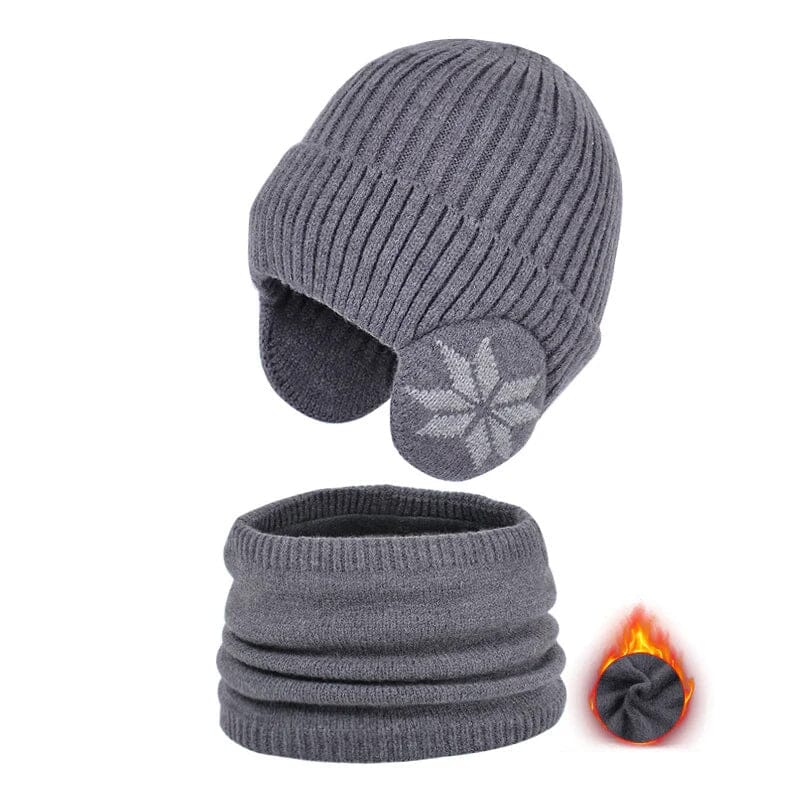 Winter Beanie Hat Scarf Sets Unisex Warm Knit Hat for Kids and Adults