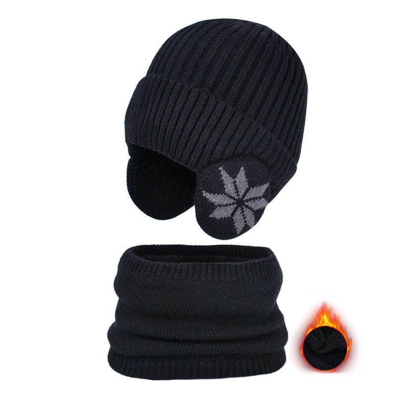 Winter Beanie Hat Scarf Sets Unisex Warm Knit Hat for Kids and Adults