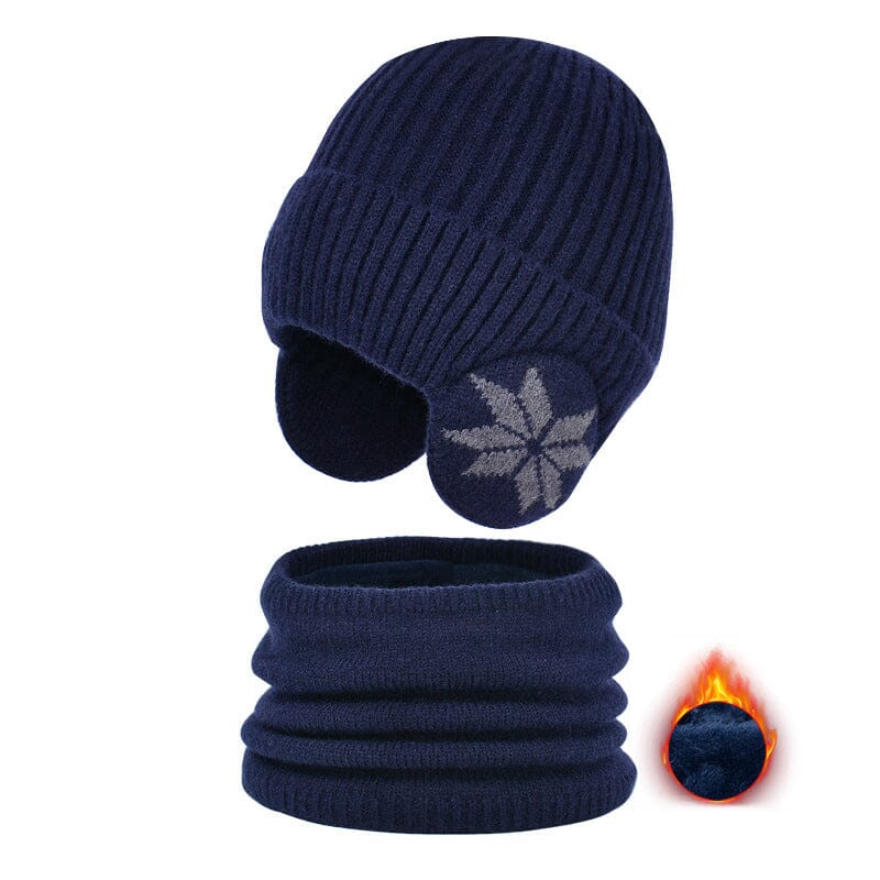 Winter Beanie Hat Scarf Sets Unisex Warm Knit Hat for Kids and Adults