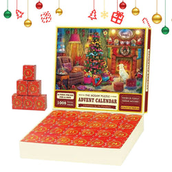 Christmas Jigsaw Advent Calendar Puzzle Blind Box 24 Parts