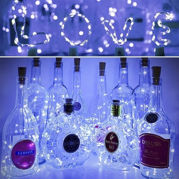 Led Bottle Light Cork Night Light DIY Decor