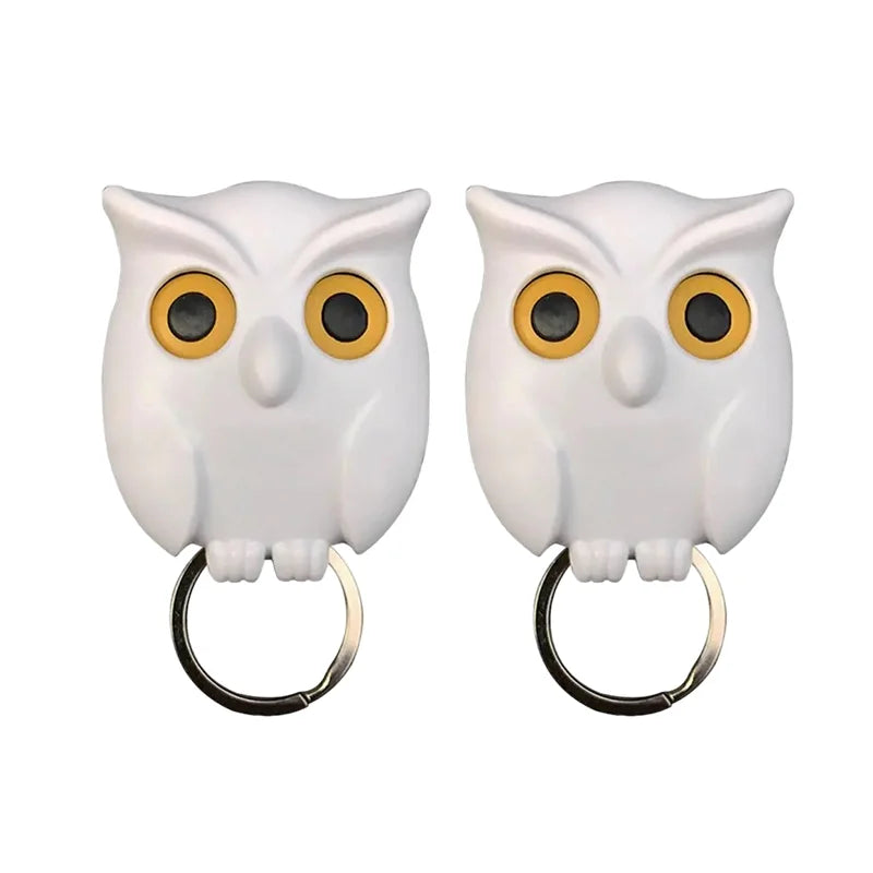 🦉The Key Guard is a Reliable Owl - Cute Night Owl Key Holder with Auto Open Close Eyes