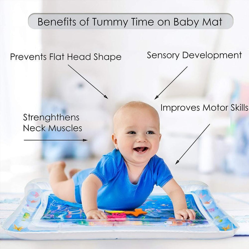 Inflatable Tummy Time Water Sensory Mat for Baby&Pet