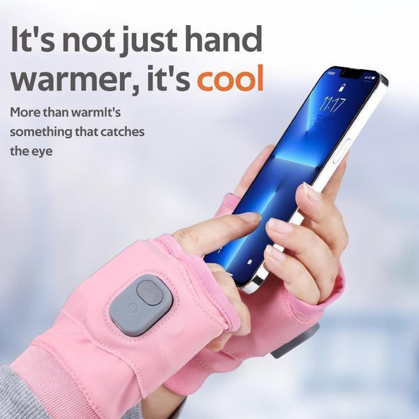 USB Rechargeable Heated Fingerless Gloves