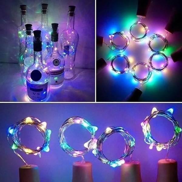 Led Bottle Light Cork Night Light DIY Decor