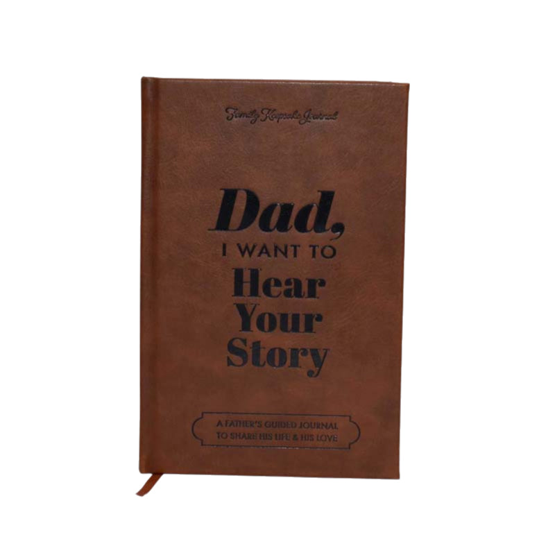 "Dad, I Want to Hear Your Story" Heirloom Edition Leather Wrapped Hardcover