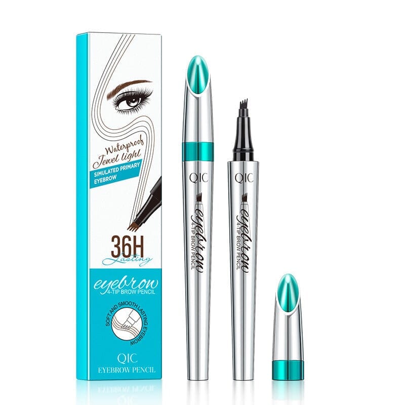 3D Waterproof  Microblading Eyebrow Pen with 4 Fork Tip