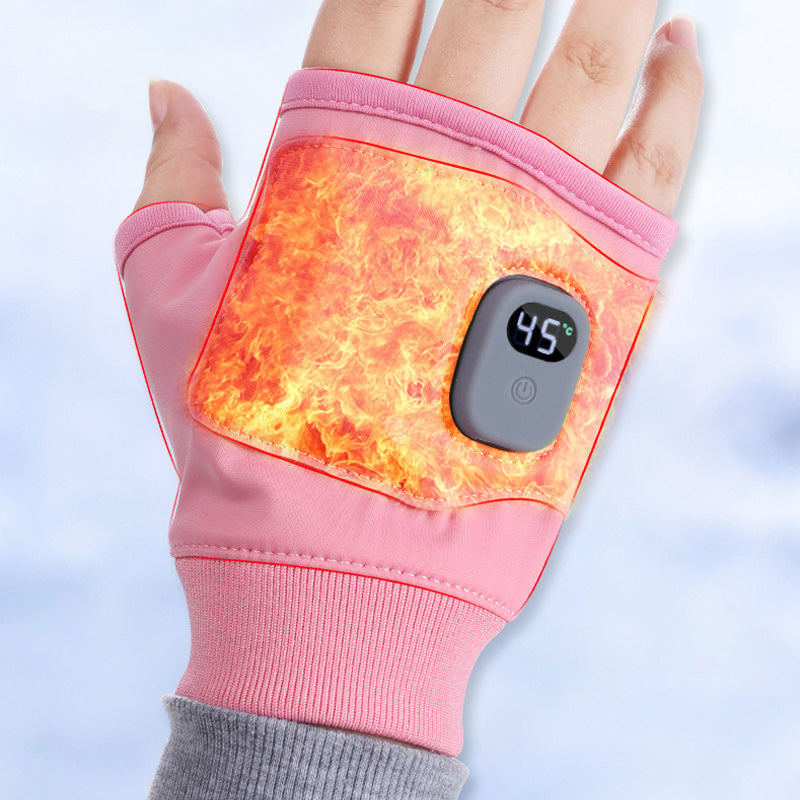 USB Rechargeable Heated Fingerless Gloves