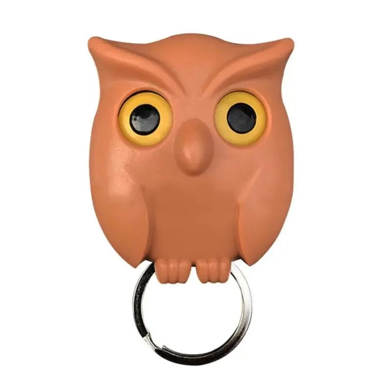 🦉The Key Guard is a Reliable Owl - Cute Night Owl Key Holder with Auto Open Close Eyes