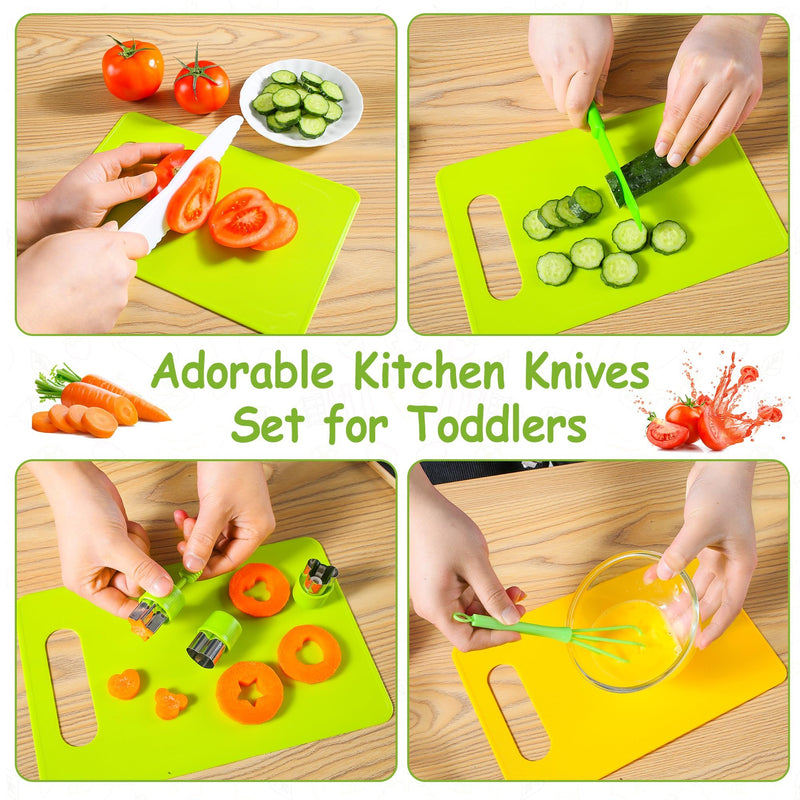 46pcs Toddler Montessori Safe Knives Kitchen Tools Veggies Cooking Sets Educational Toys