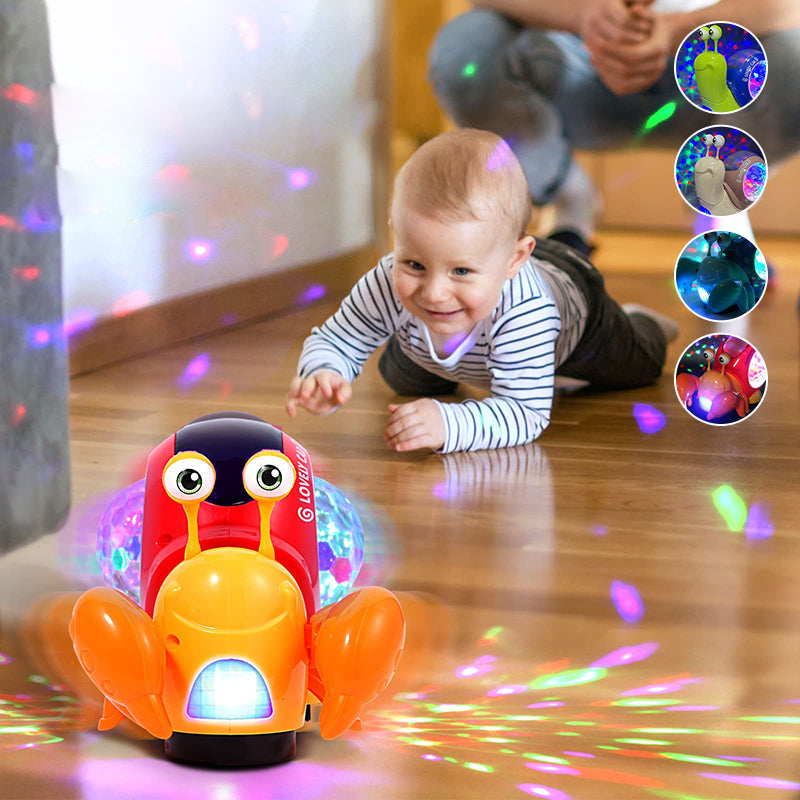 Luminous Musical Interactive Crawling Snail Toy