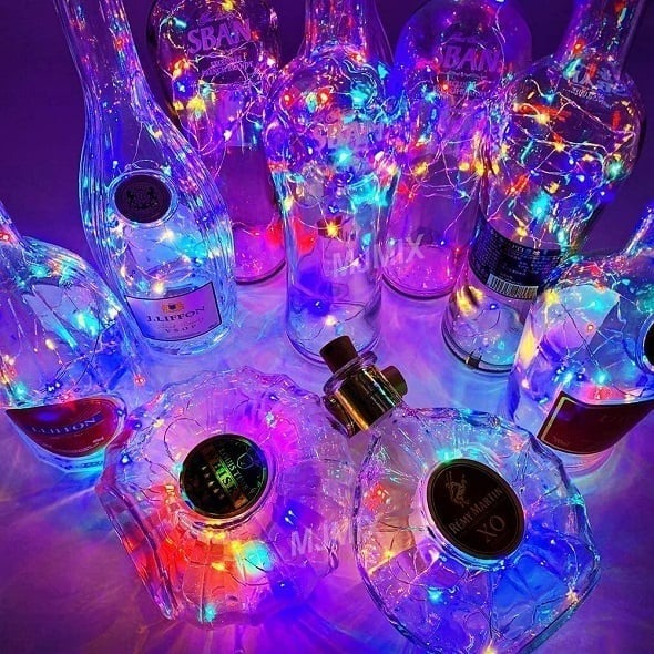 Led Bottle Light Cork Night Light DIY Decor