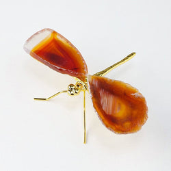 Natural Agate Slice Dragonfly