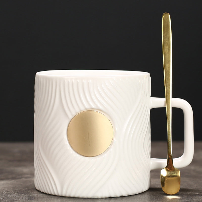 Corrugated Trendy Coffee Cup(with spoon)