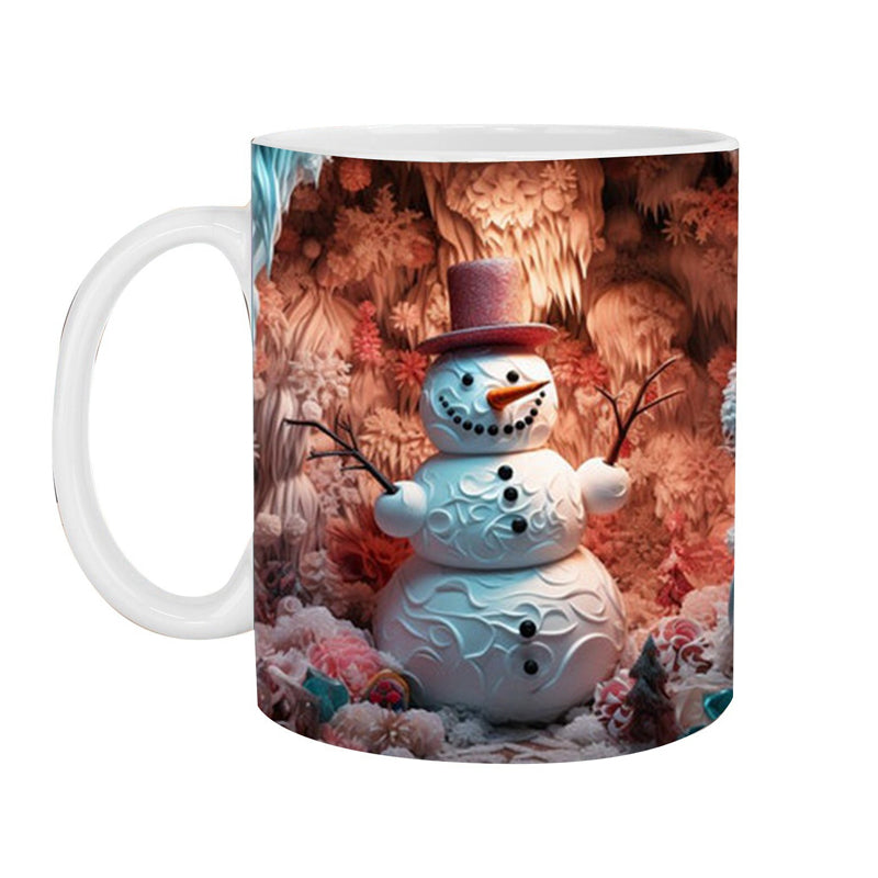 3D Christmas Snowman Mug