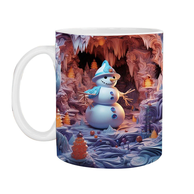 3D Christmas Snowman Mug