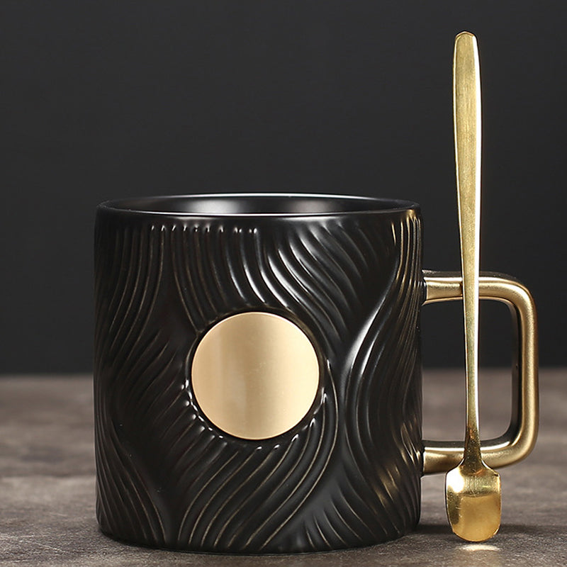 Corrugated Trendy Coffee Cup(with spoon)