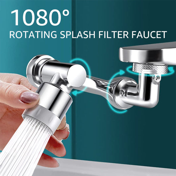 Universal 1080° Rotating Splash Filter Faucet Extender